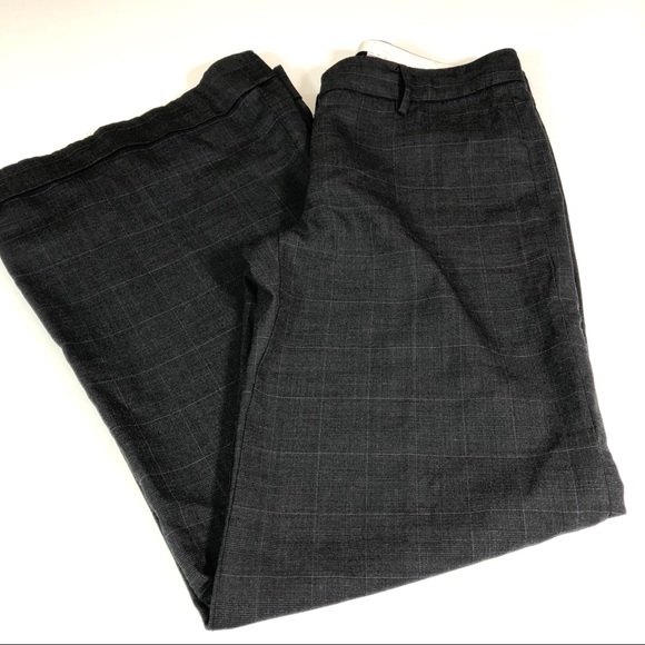 Elie Tahari Cuffed Wide Leg Wool Pants Size 8 K06 - Picture 1 of 7